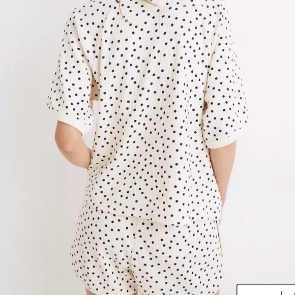 Madewell Waffle Polka Dot Pajama Set - Picture 4 of 9